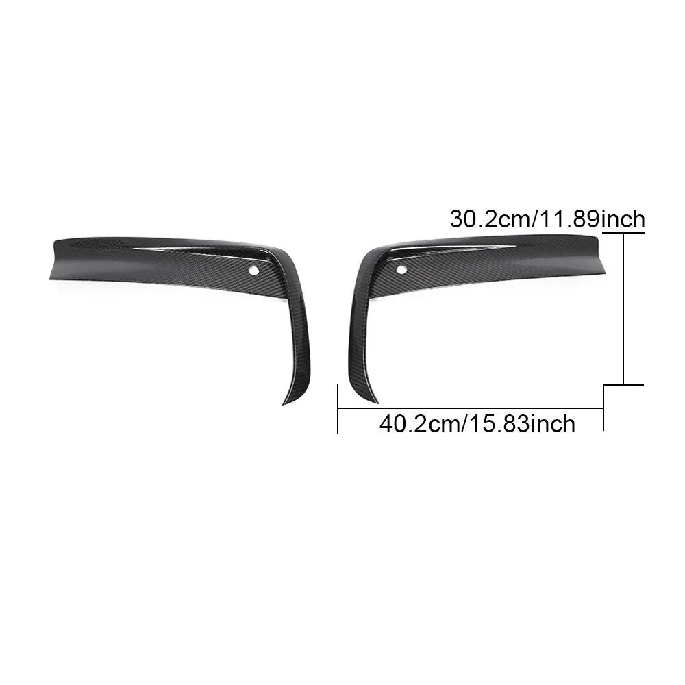 Carbon Fiber Front Bumper Canards for BMW 8 Series M-Sport