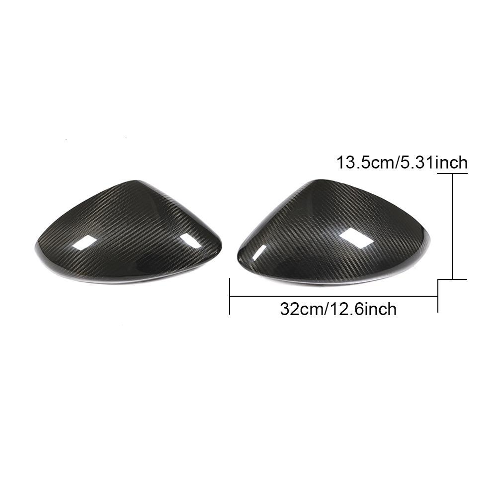 Carbon Fiber Car Side Rear Review Mirror Covers Cap for Alfa Romeo Stelvio