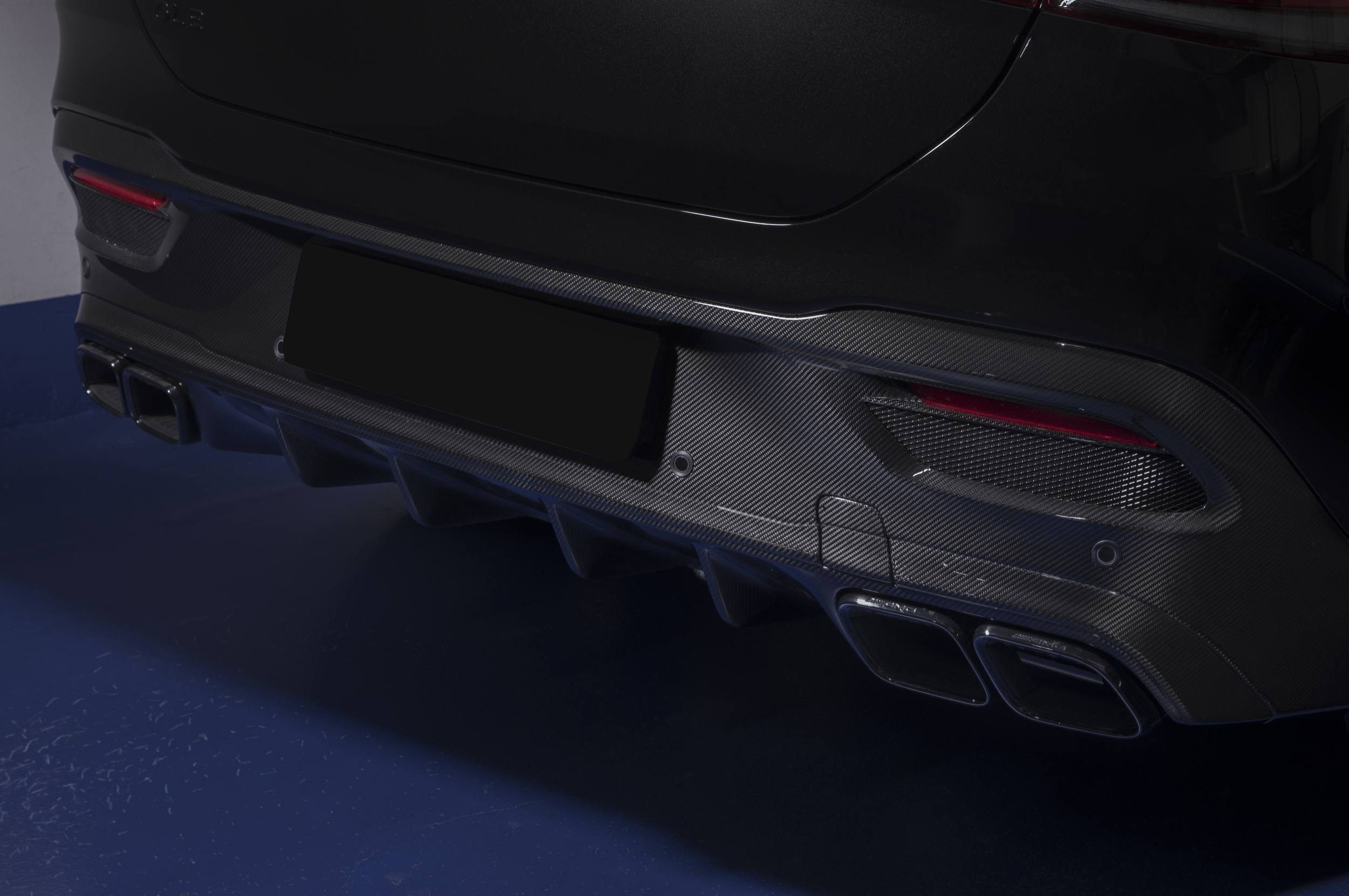 Rear Bumper Diffuser 63 AMG Design Carbon For Mercedes Benz GLE Coupe