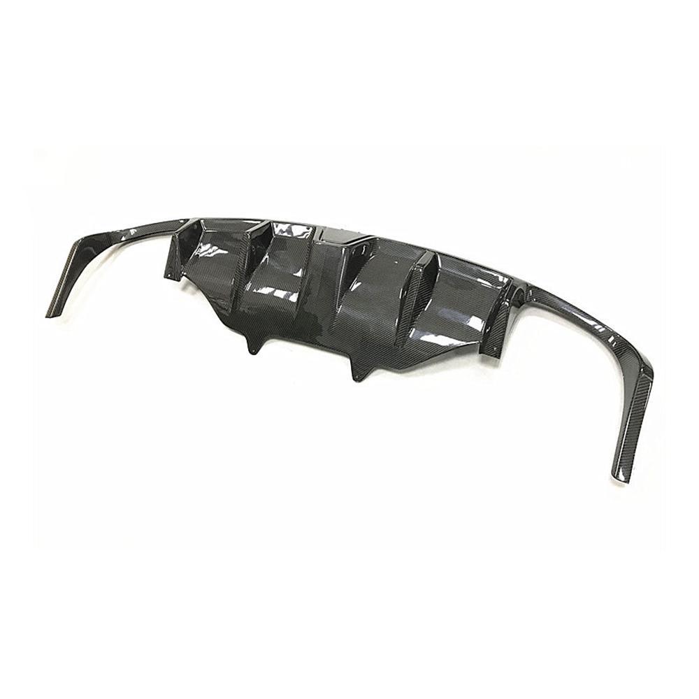 Hodoor Performance Carbon Fiber Rear Bumper Diffuser With Light Body