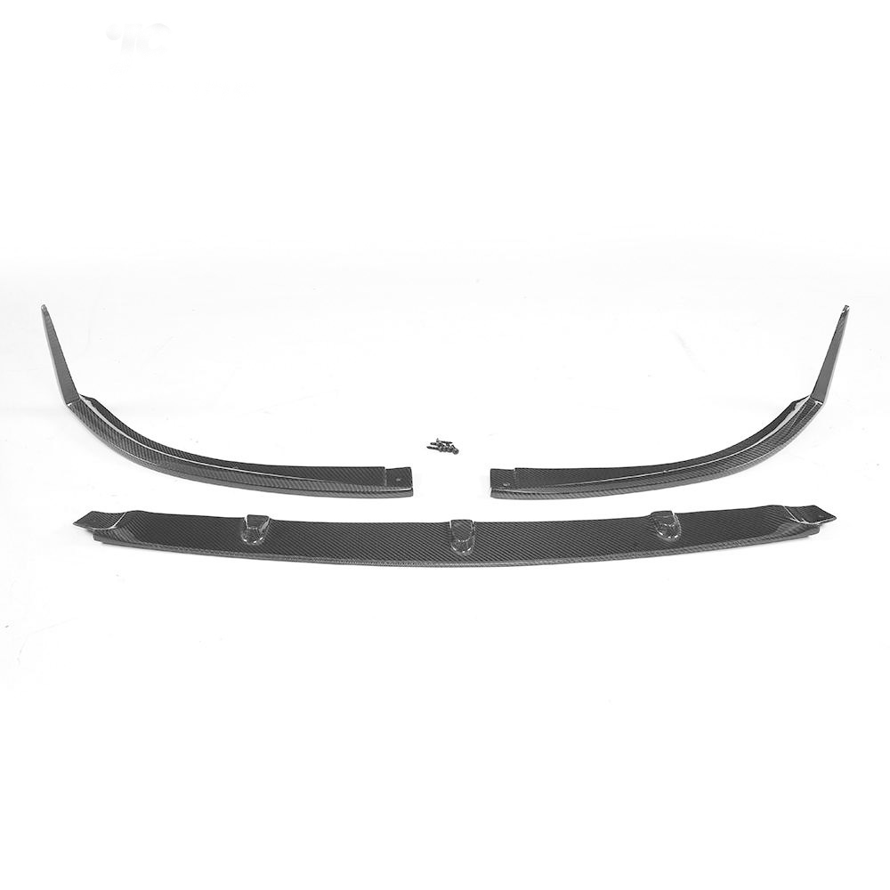 Carbon Fiber Front Bumper Lip Spoiler Splitters for Mercedes-Benz C-Class AMG Coupe