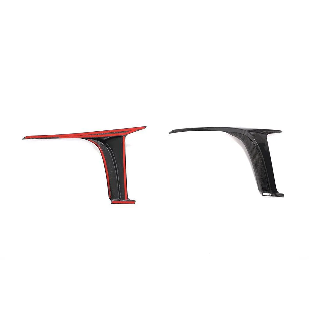 Carbon Fiber Front Car Bumper Fins for Jaguar SVR