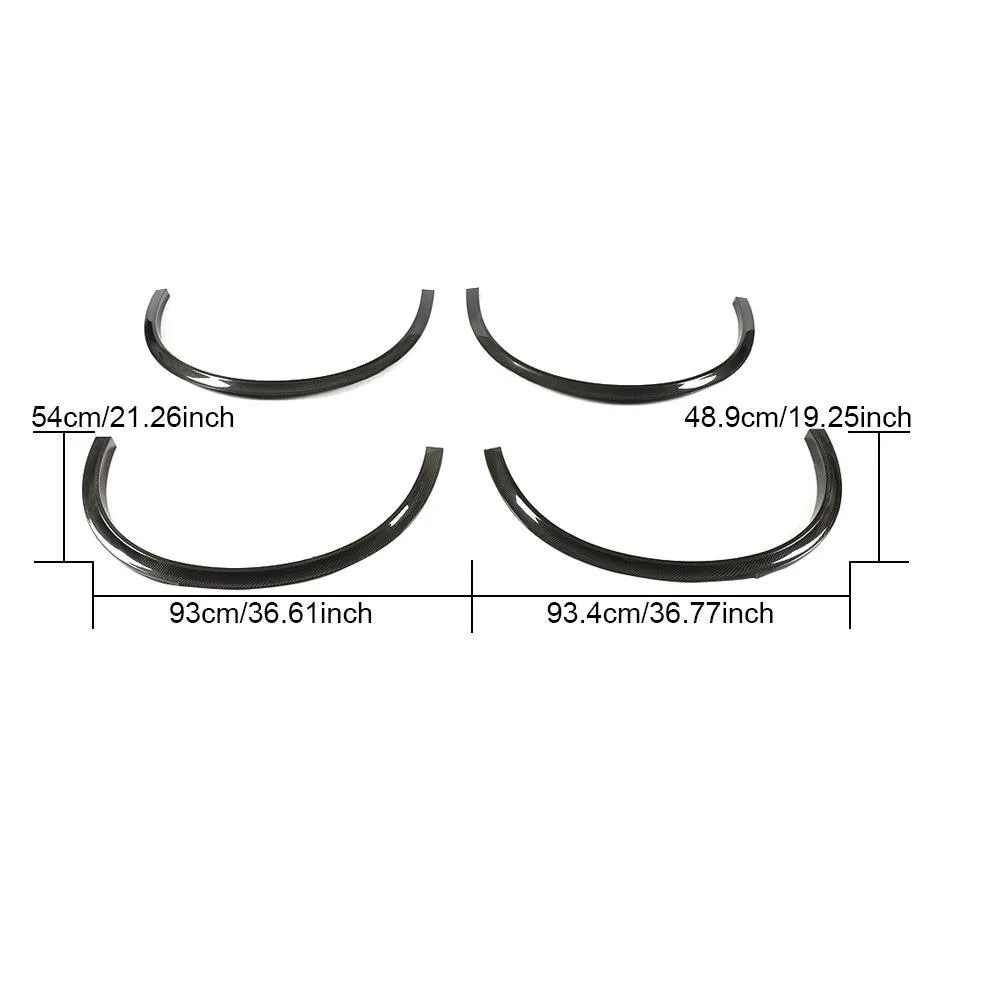 Carbon Fiber Wheel Arches Eyebrows for Alfa Romeo Stelvio
