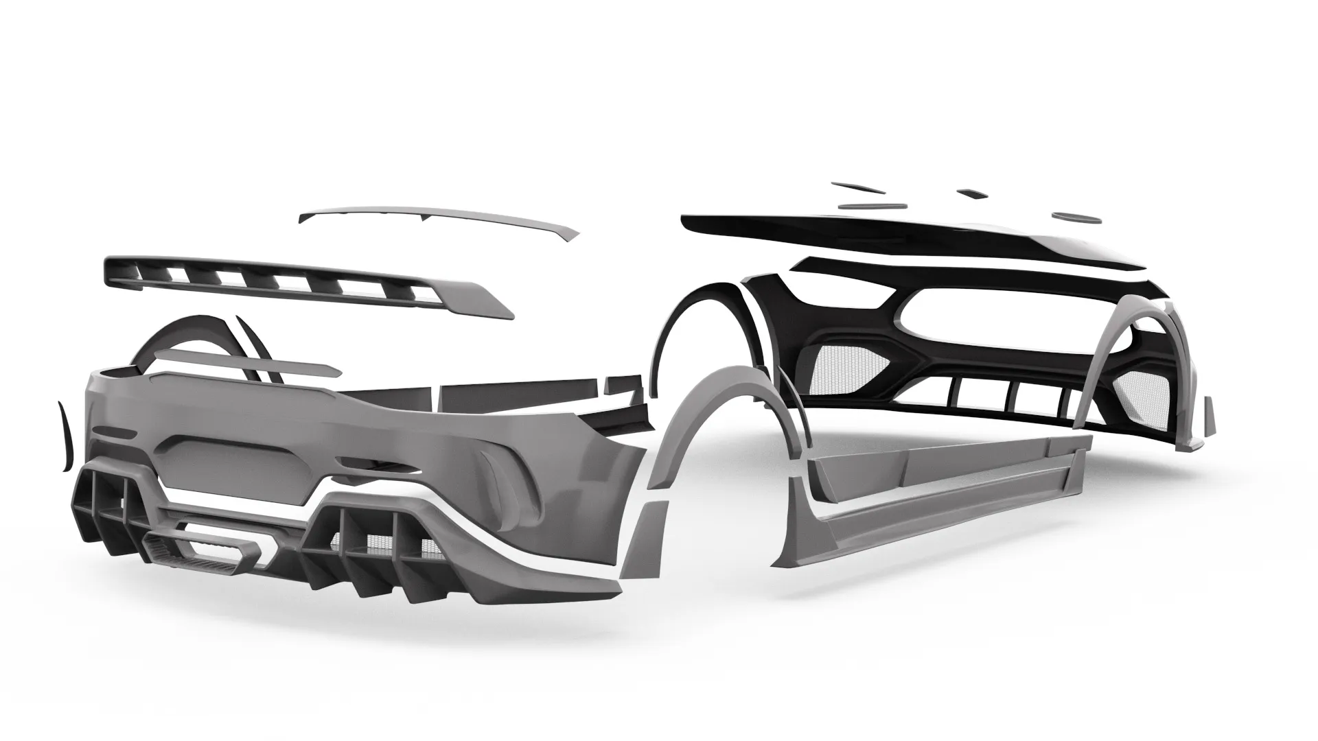 Check price and buy SCL Performance Carbon Fiber Body kit set for Mercedes-AMG GT X290 63S Diamant Gt