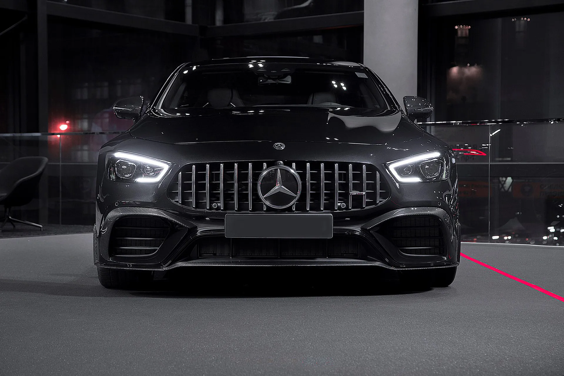 Hodoor Performance Carbon fiber Front Lip for Mercedes AMG GT