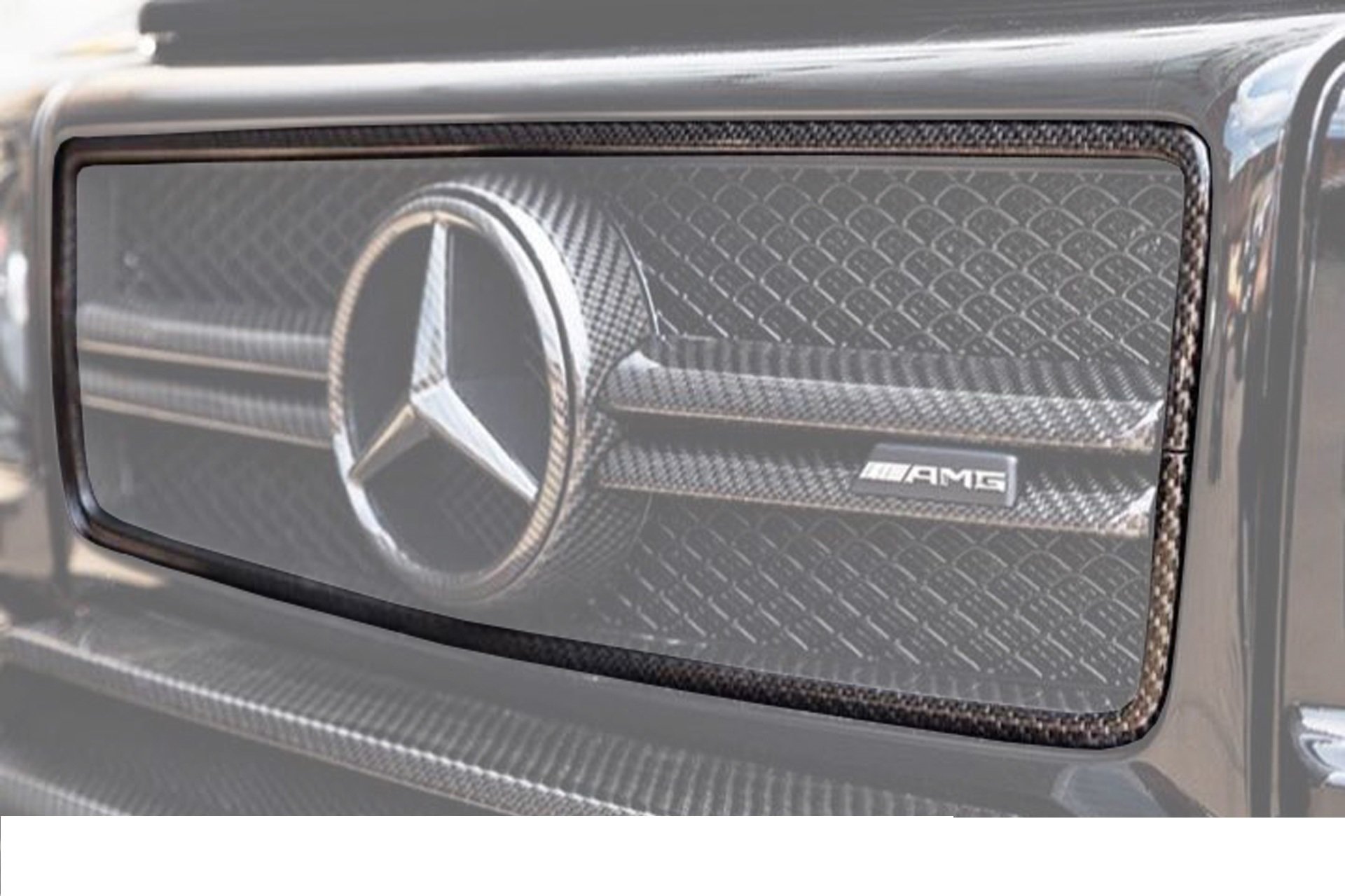 Carbon fiber frame radiator grille for Mercedes G-class W463