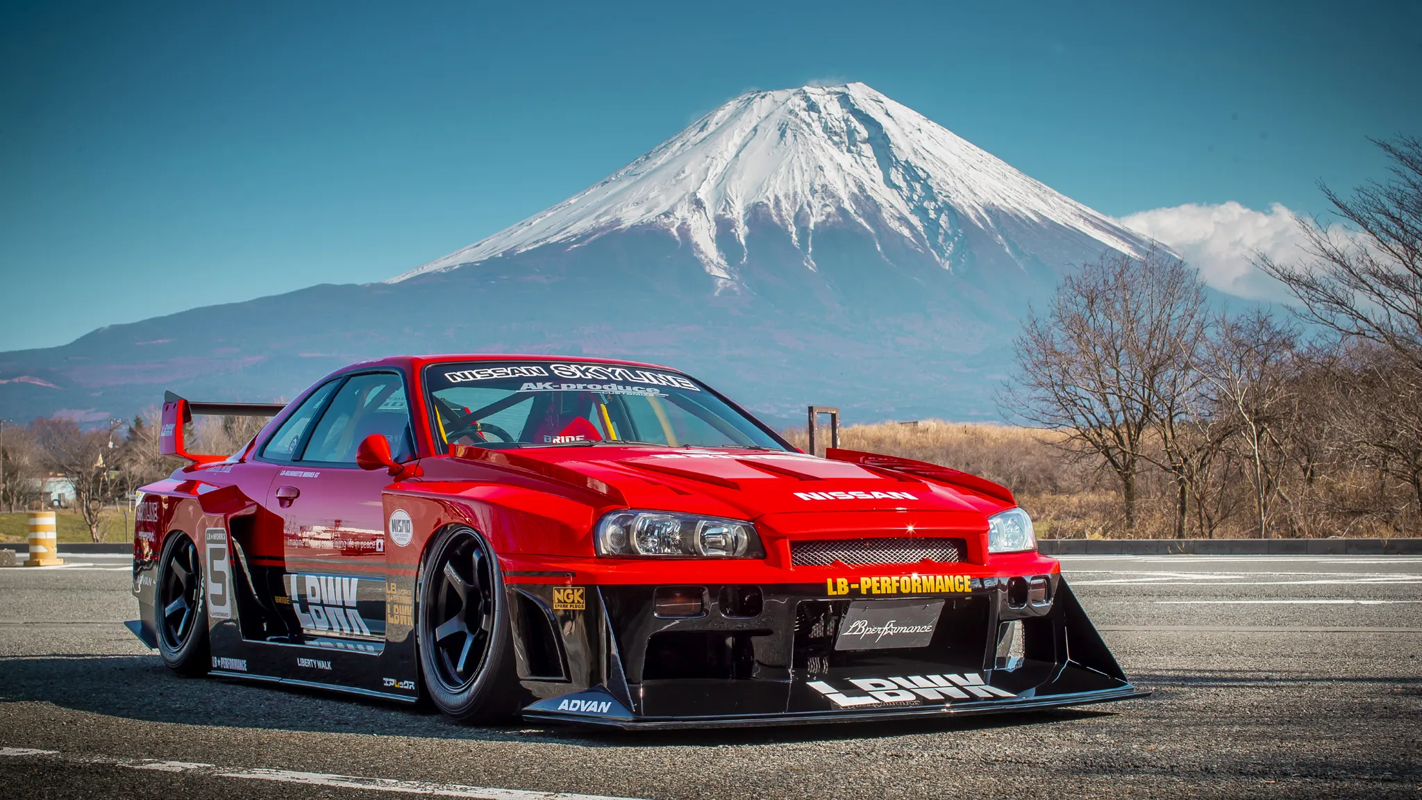 Liberty Walk  body kit for Nissan ER34 Super Silhouette Skyline new model