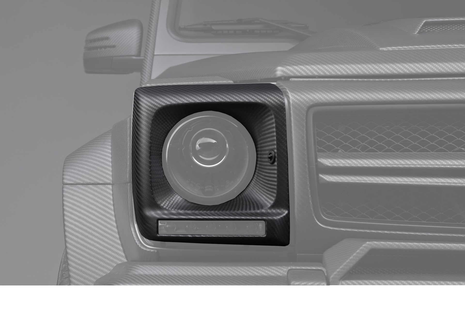 Carbon fiber headlight masks for Mercedes G-class W463