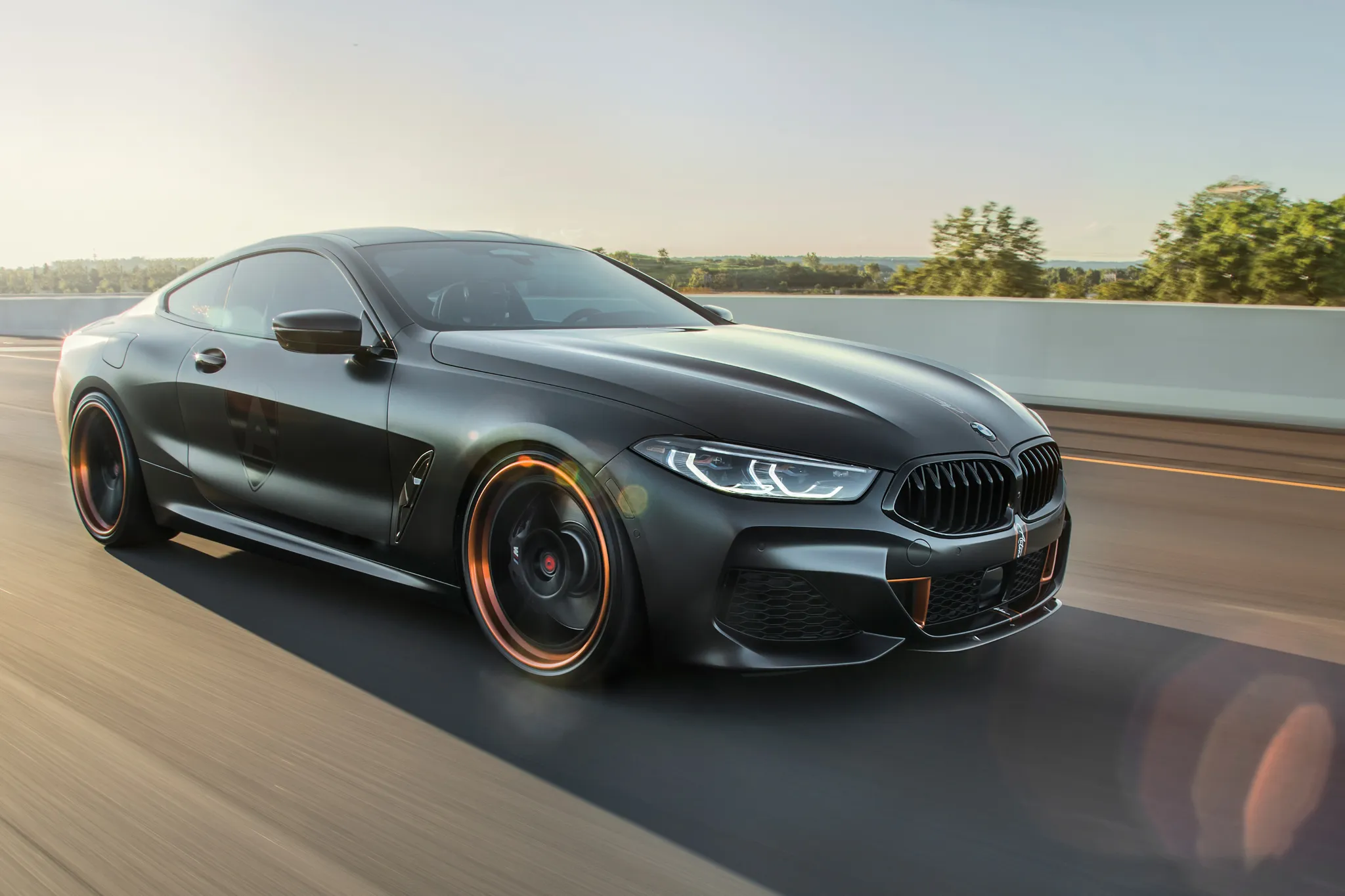 Sterckenn Carbon Fiber front splitter for BMW 8 G15 new model