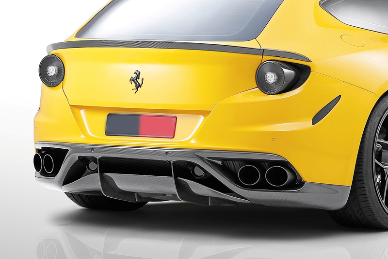 Hodoor Performance Carbon fiber diffuser upper part (under car with camera) Novitec Style for Ferrari FF