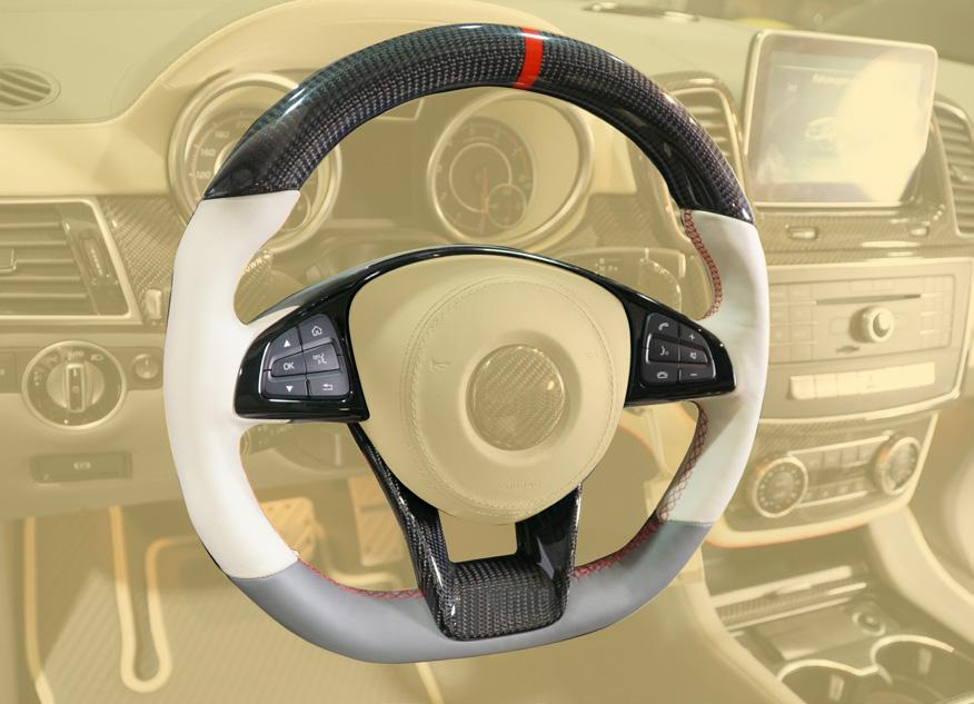 Carbon fiber Steering wheel with ergonomics and carbon fiber  for Mercedes G-class W463 new model