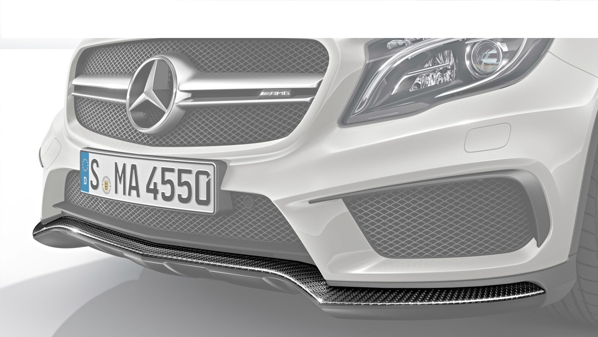 Hodoor Performance Carbon fiber front bumper spoiler 45 AMG Style for Mercedes GLA-class X156