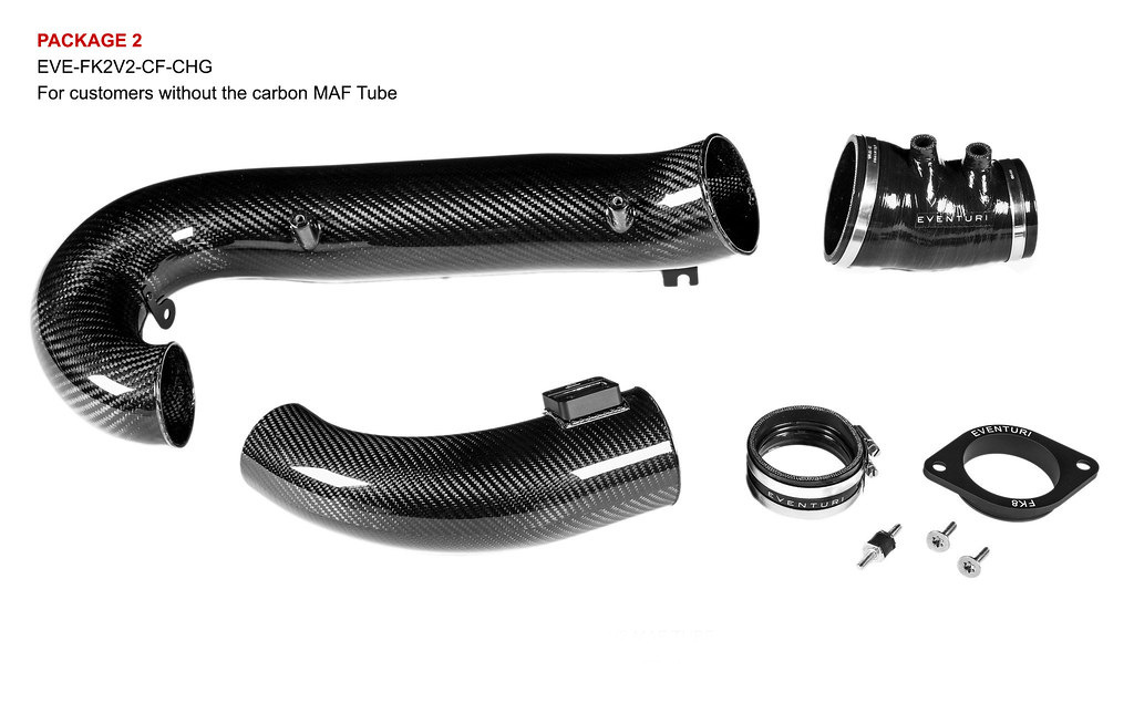 Eventuri Carbon fiber Intake systems for HONDA CIVIC TURBO TUBE FK2