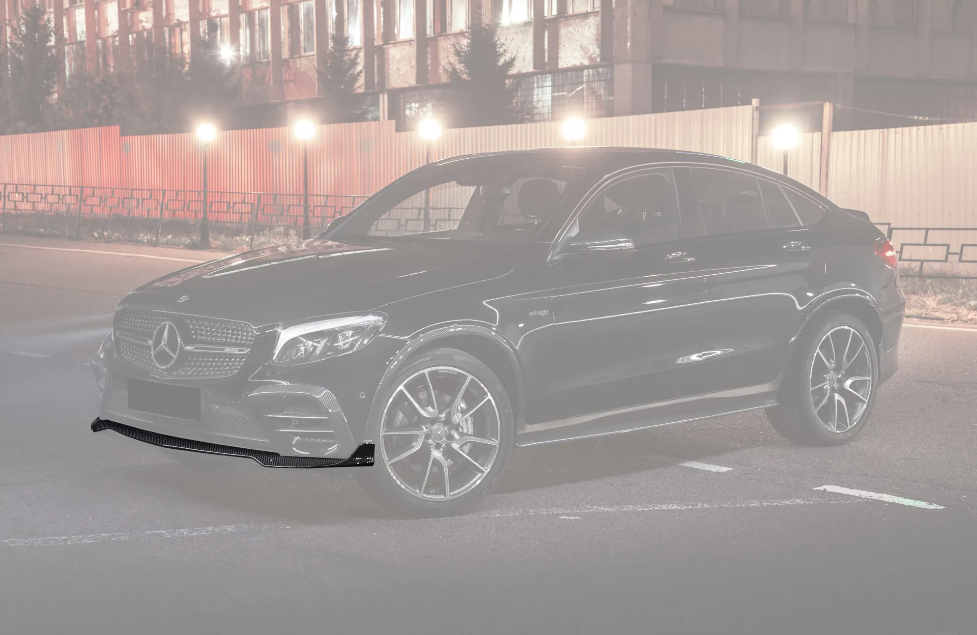 Hodoor Performance Carbon fiber front bumper spoiler for Mercedes GLK-class