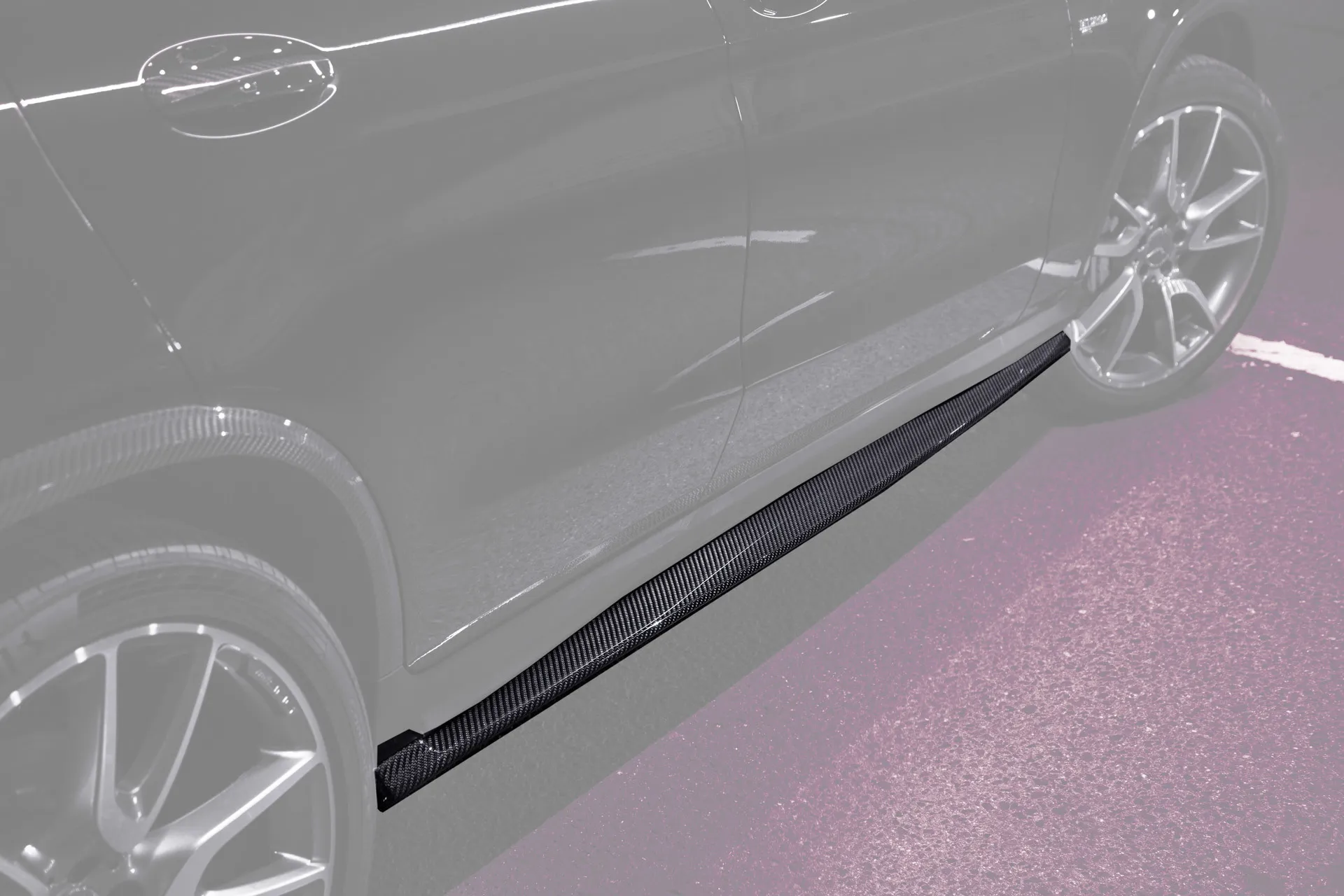 Hodoor Performance Carbon fiber door sill pads for Mercedes GLC-class
