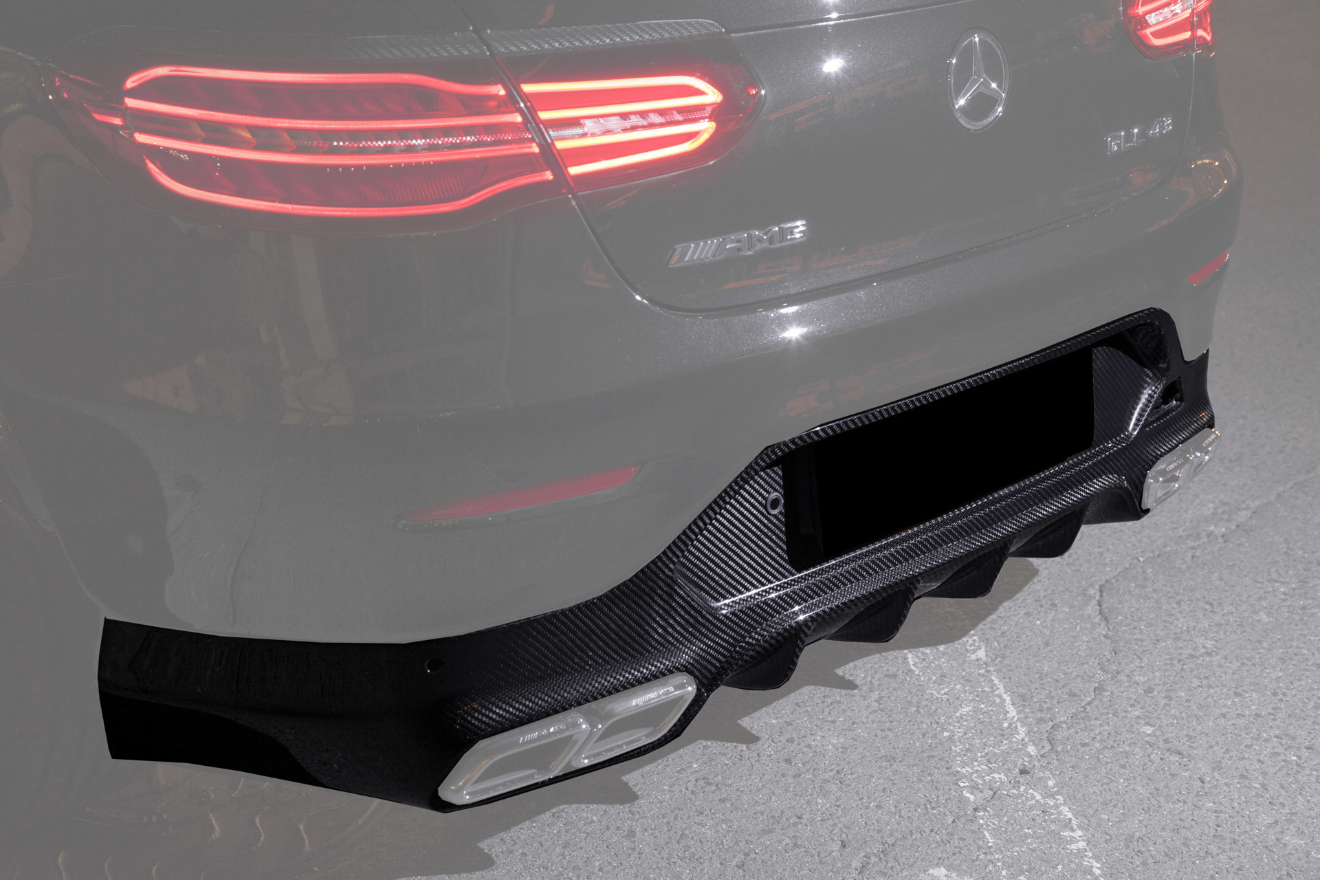 Hodoor Performance Carbon fiber diffuser for Mercedes GLC-class