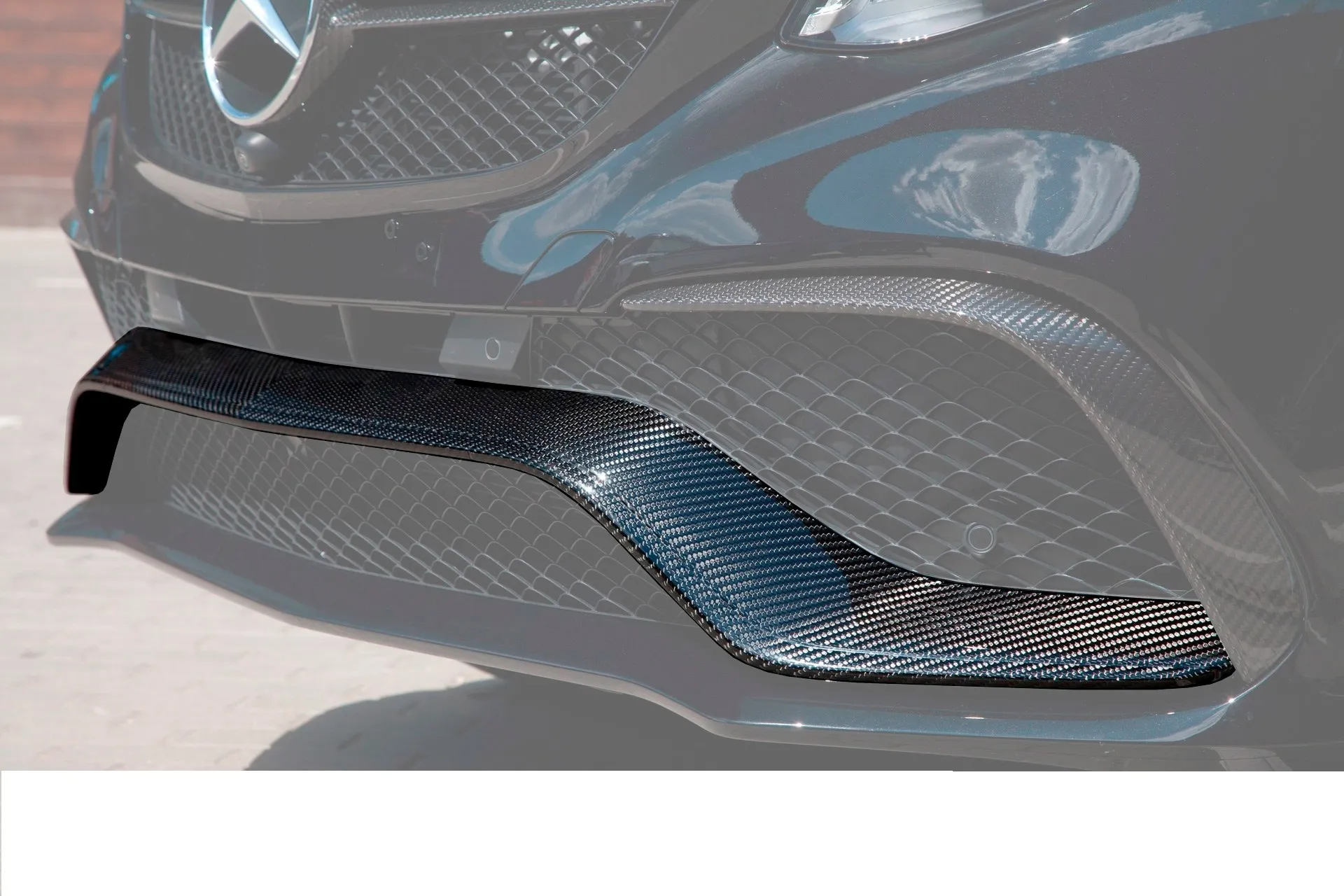 Hodoor Performance Carbon fiber front bumper spoiler 63 AMG Style for Mercedes GLE-class W166
