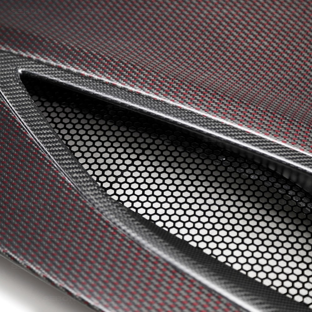 SEIBON OEM-STYLE DRY RED CARBON HOOD FOR ACURA NSX new model