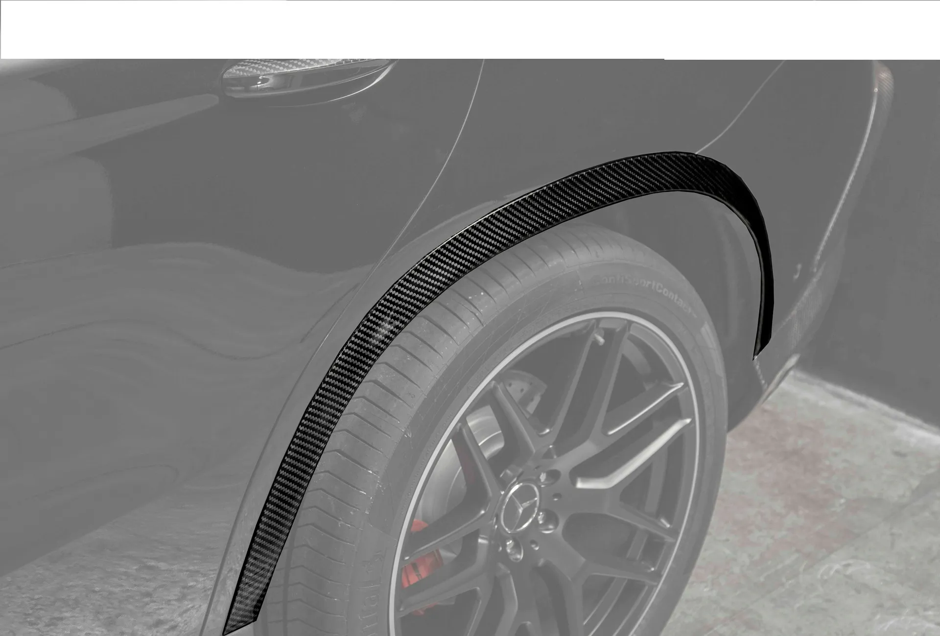 Hodoor Performance Carbon fiber arch pads 63 AMG Style for Mercedes GLE coupe C292