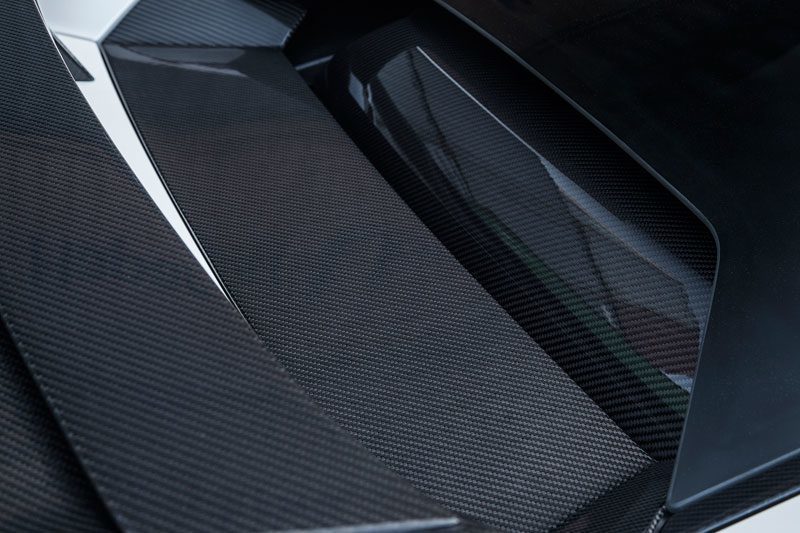 Hodoor Performance Carbon fiber engine hood insert Novitec Style for Lamborghini Huracan