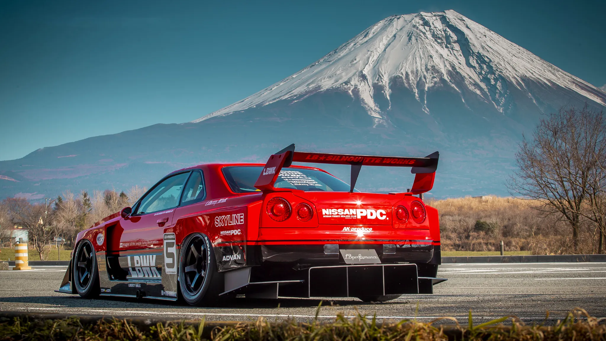 Liberty Walk  body kit for Nissan ER34 Super Silhouette Skyline polyurethan