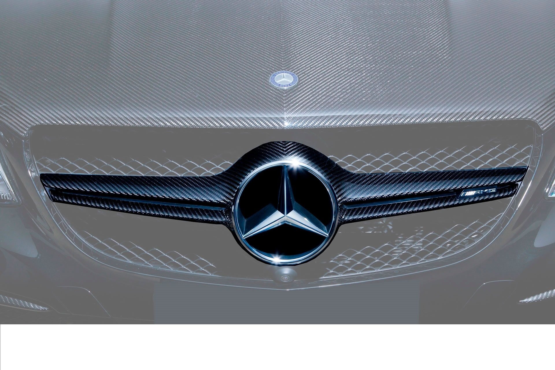 Hodoor Performance Carbon fiber grille 63 AMG Brabus Style for Mercedes GLK coupe With 292 new model