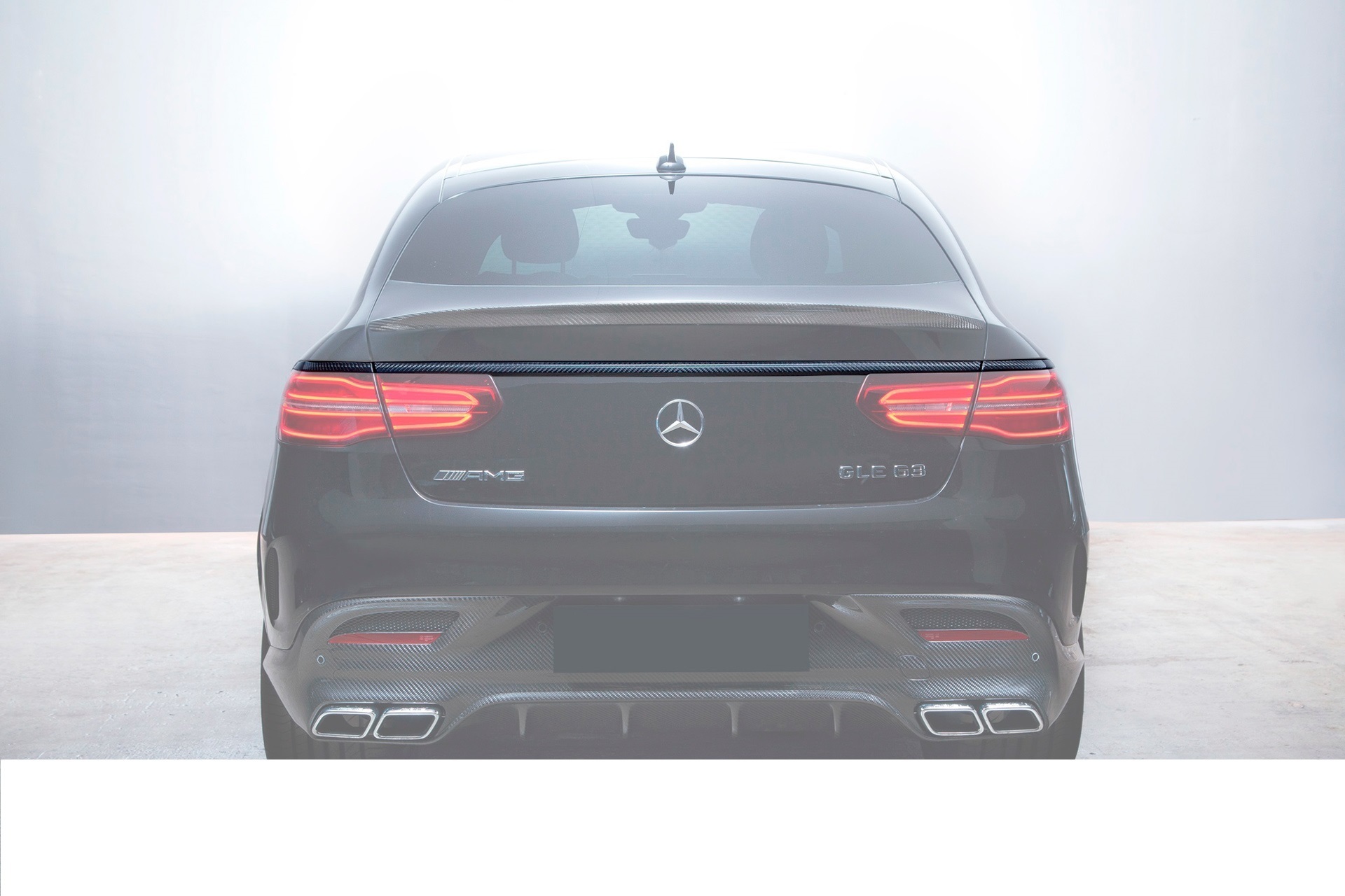 Carbon fiber trim over lights 63 AMG for Mercedes GLE coupe With 292