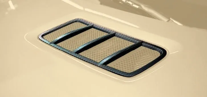 Carbon fiber grilles on the hood 63 AMG for Mercedes GLE-class W166