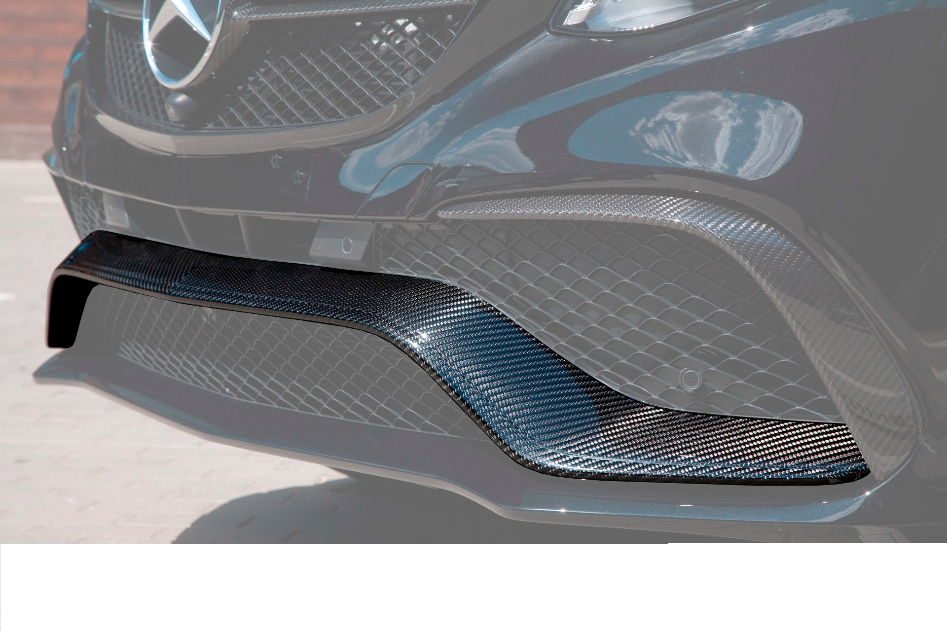 Carbon fiber front bumper spoiler 63 AMG for Mercedes GLE-class W166