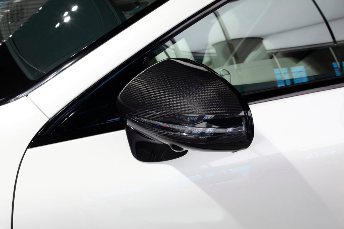 Hodoor Performance Carbon fiber mirror caps for Mercedes AMG GT