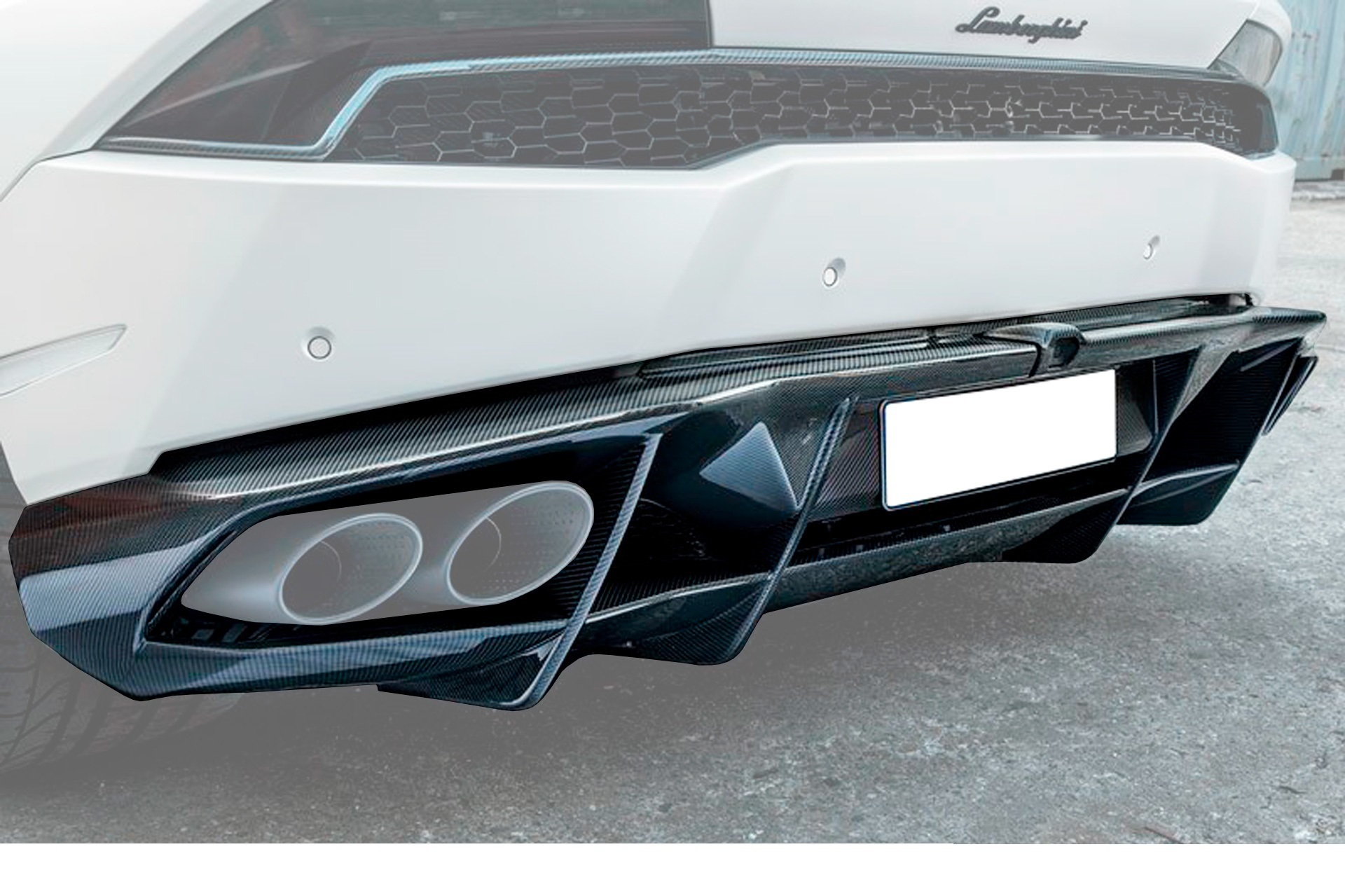 Hodoor Performance Carbon fiber diffuser Novitec Style for Lamborghini Huracan