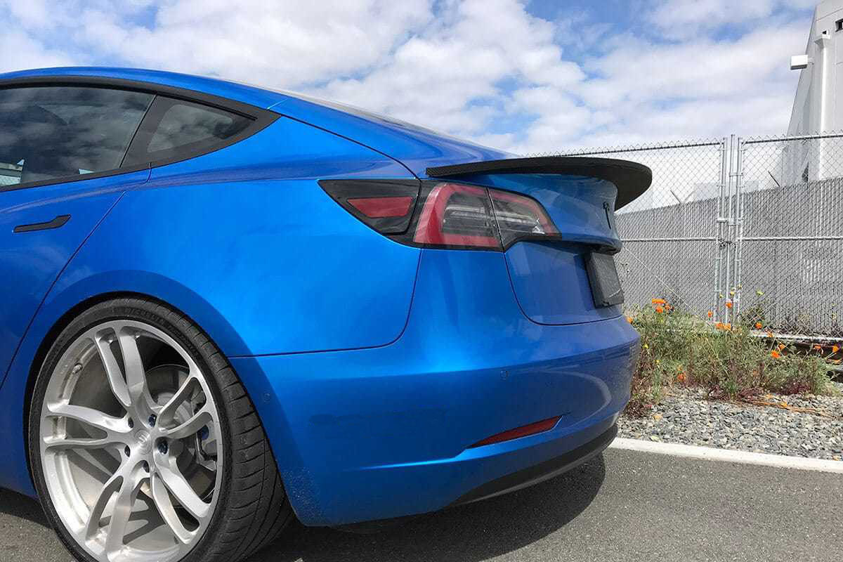 Unplugged Performance High Downforce Trunk Spoiler for Tesla Model 3 latest model