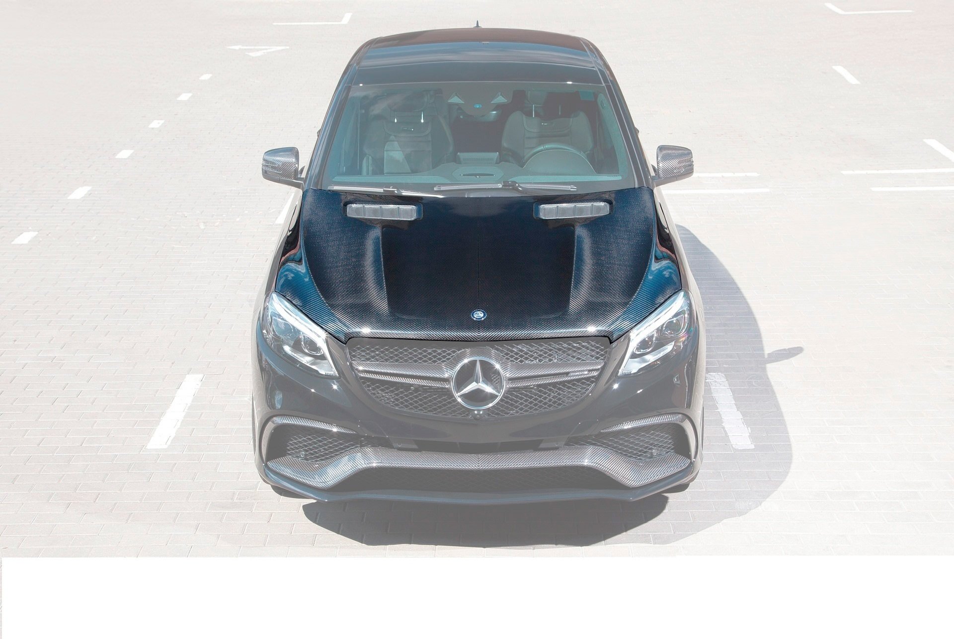 Carbon fiber hood for Mercedes CLS-class X166