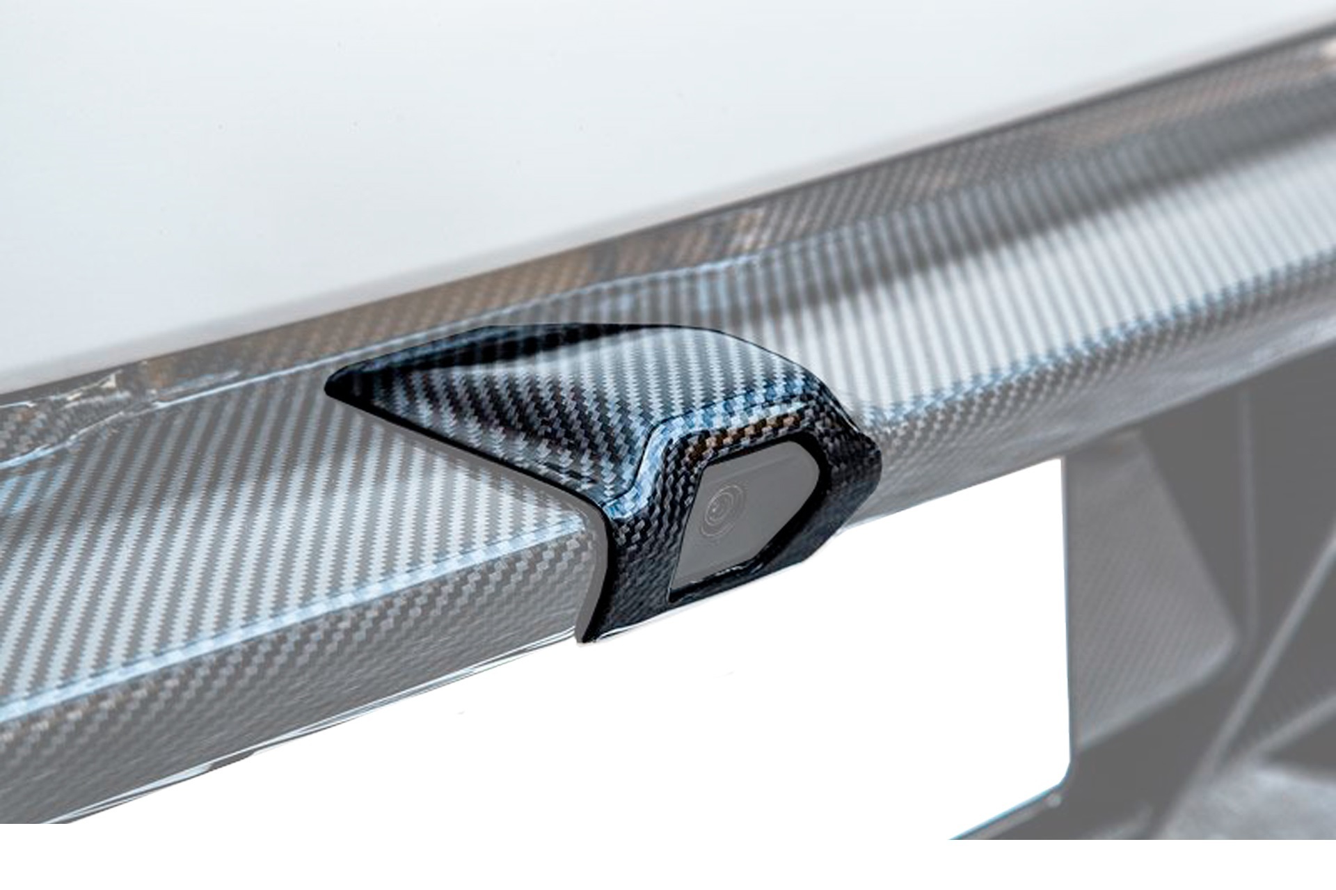 Hodoor Performance Carbon fiber rear view camera cover diffuser Novitec Style for Lamborghini Huracan