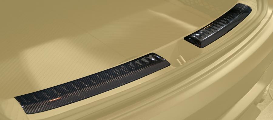 Carbon fiber boot covers for Mercedes CLS-class X166