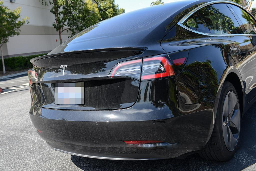 JL Motoring Carbon Fiber Trunk Spoiler for Tesla Model 3