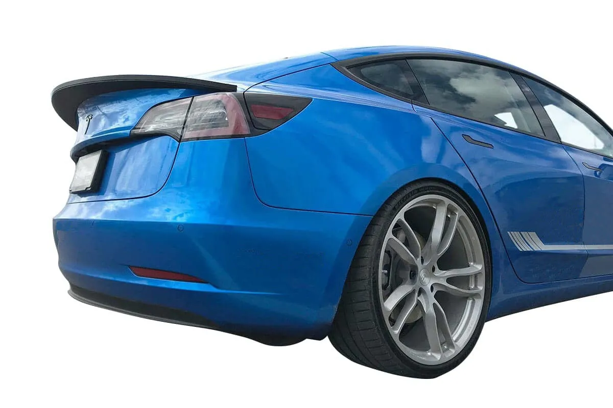 Unplugged Performance High Downforce Trunk Spoiler for Tesla Model 3 carbon fiber