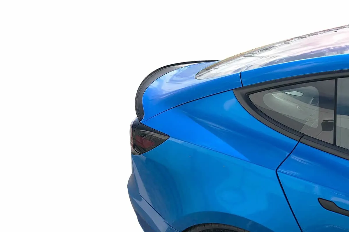 Unplugged Performance High Downforce Trunk Spoiler for Tesla Model 3 carbon fiber