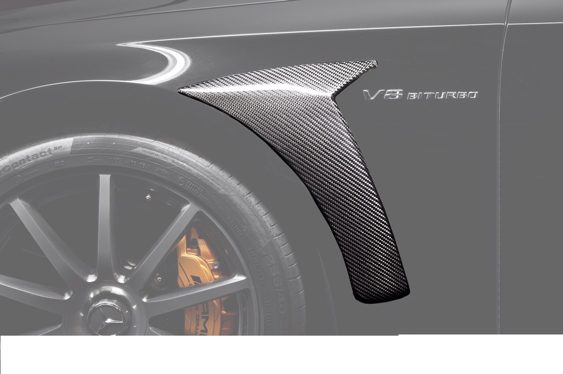 Carbon fiber air intakes for fenders 63 AMG for Mercedes S-class coupe C217