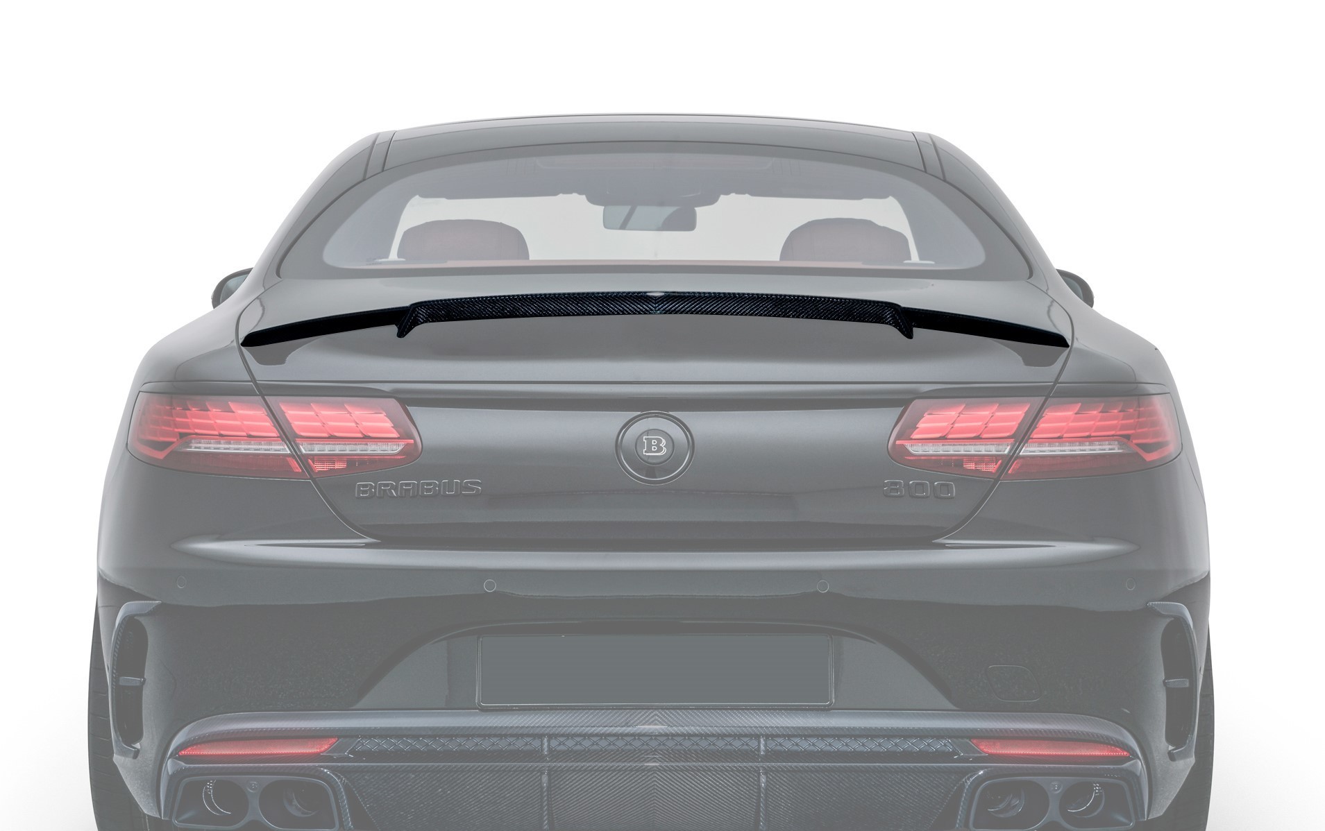 Carbon fiber trunk spoiler 63 AMG for Mercedes S-class coupe C217