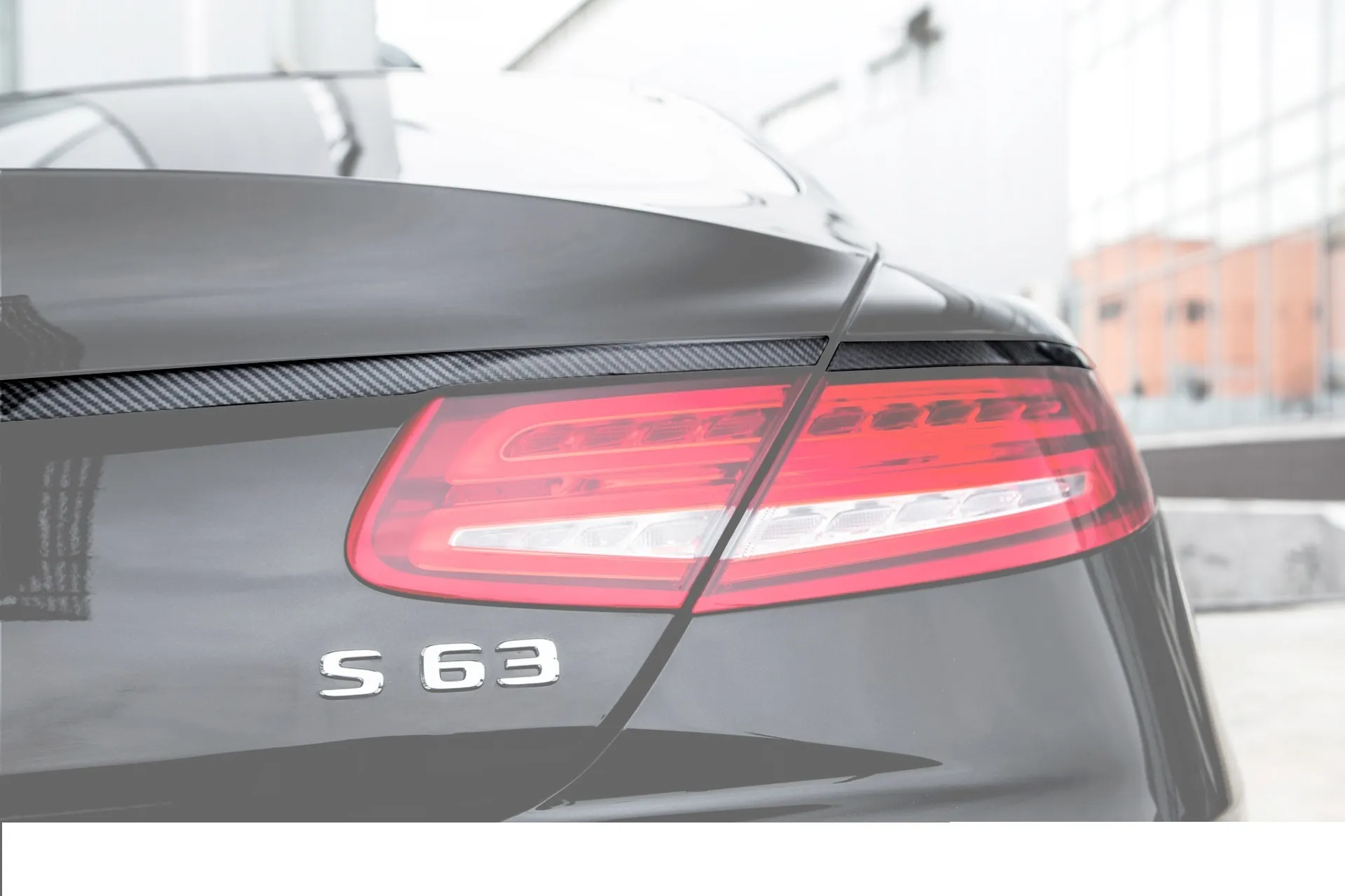 Carbon fiber trim over lights 63 AMG for Mercedes S-class coupe C217
