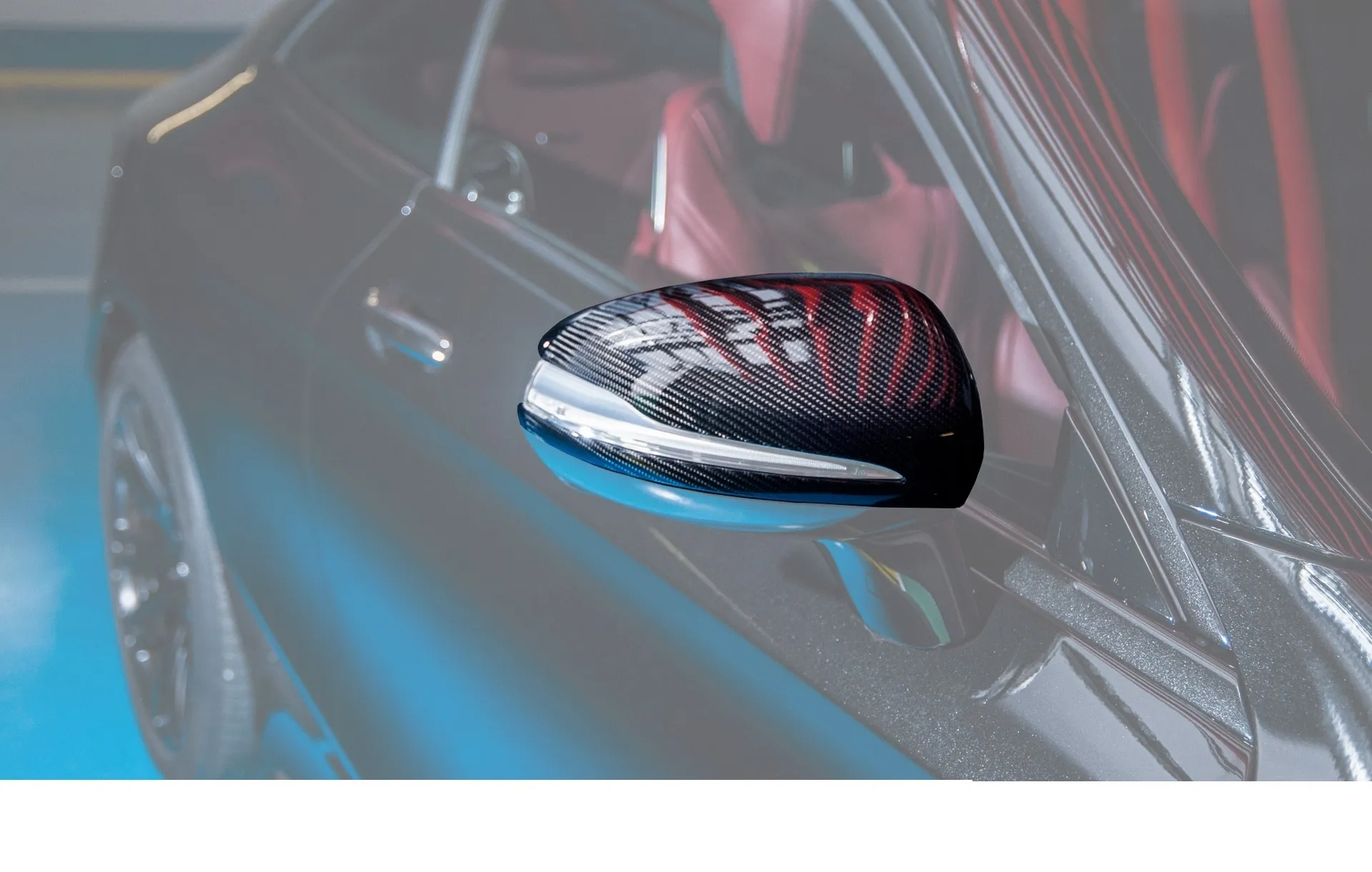 Carbon fiber mirror linings 63 AMG for Mercedes S-class coupe C217