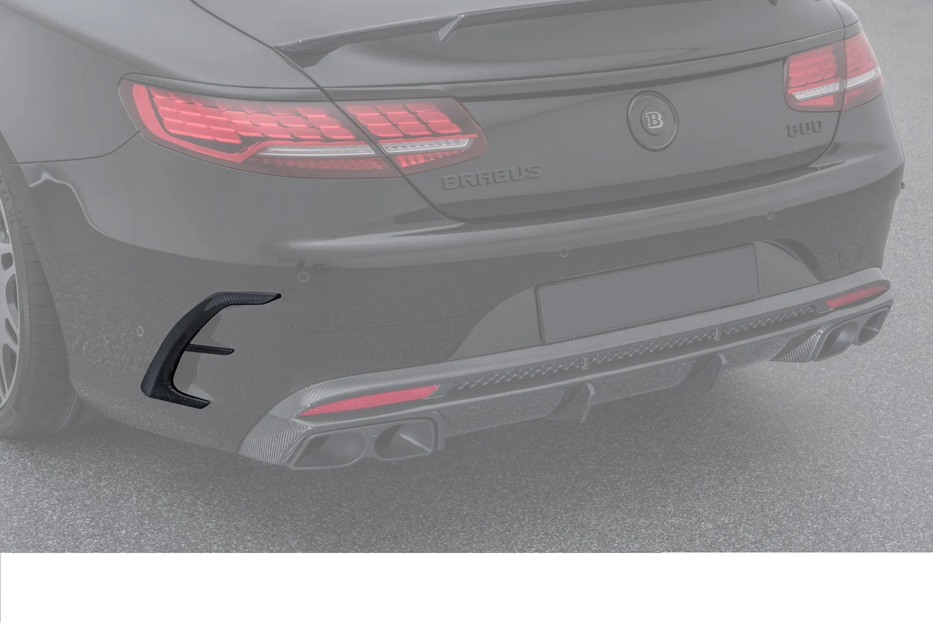 Carbon fiber rear bumper pads 63 AMG for Mercedes S-class coupe C217 new style