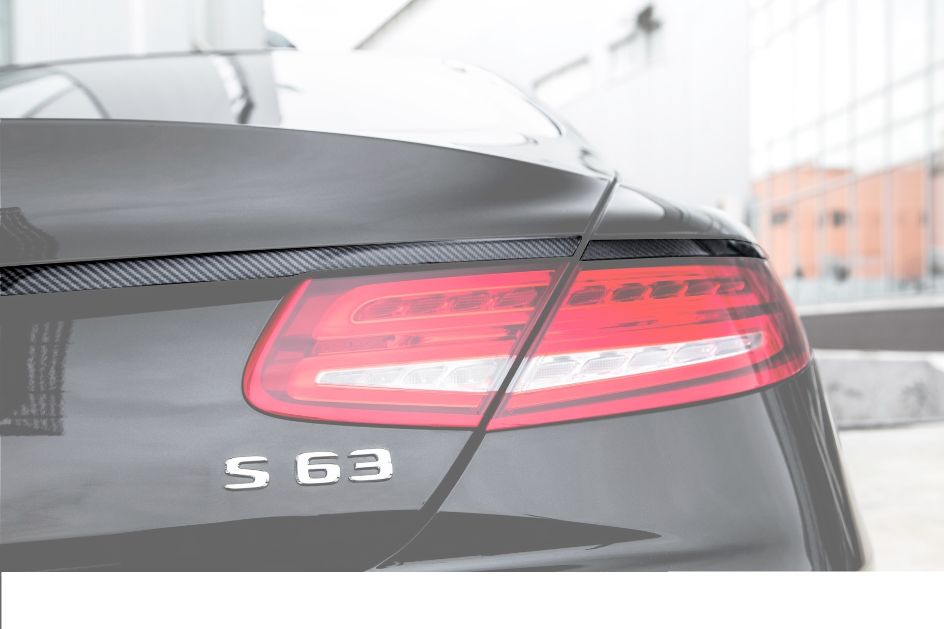 Carbon fiber overlays over the lights 63 AMG for Mercedes S-class coupe C217