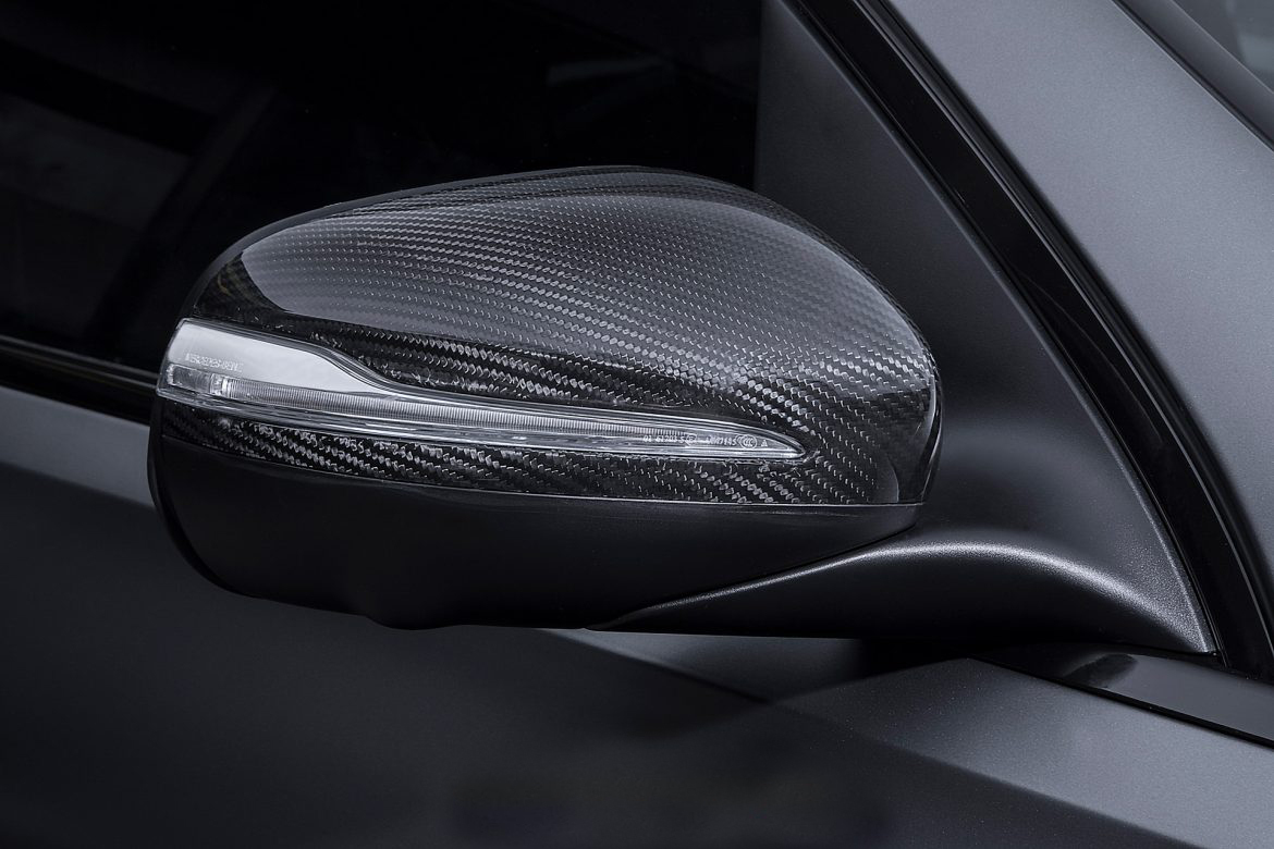 Hodoor Performance Carbon fiber mirror caps for Mercedes A-Class