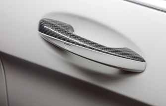 Hodoor Performance Carbon fiber trims on the door handles of the upper for Mercedes S63 AMG W222