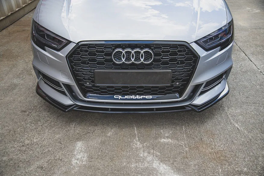 Maxton Design FRONT SPLITTER V.3 FOR AUDI S3 / A3 S-LINE 8V new style
