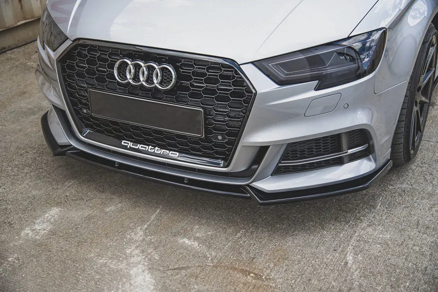 Maxton Design FRONT SPLITTER V.3 FOR AUDI S3 / A3 S-LINE 8V new model