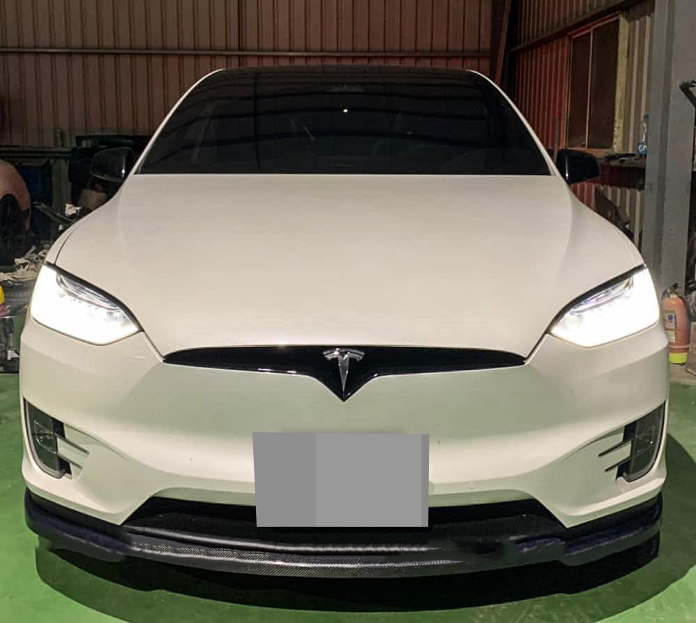 JL Motoring Carbon Fiber Front Lip for Tesla Model X