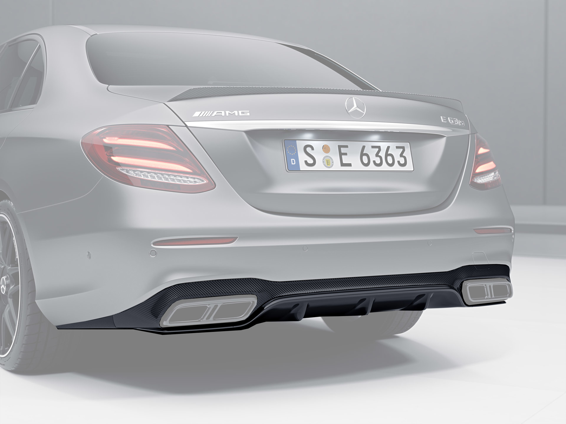 Hodoor Performance Carbon fiber Rear diffuser for Mercedes E63 AMG W213